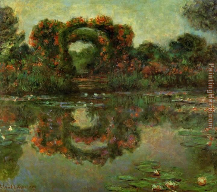 The Flowered Arches at Giverny painting - Claude Monet The Flowered Arches at Giverny art painting